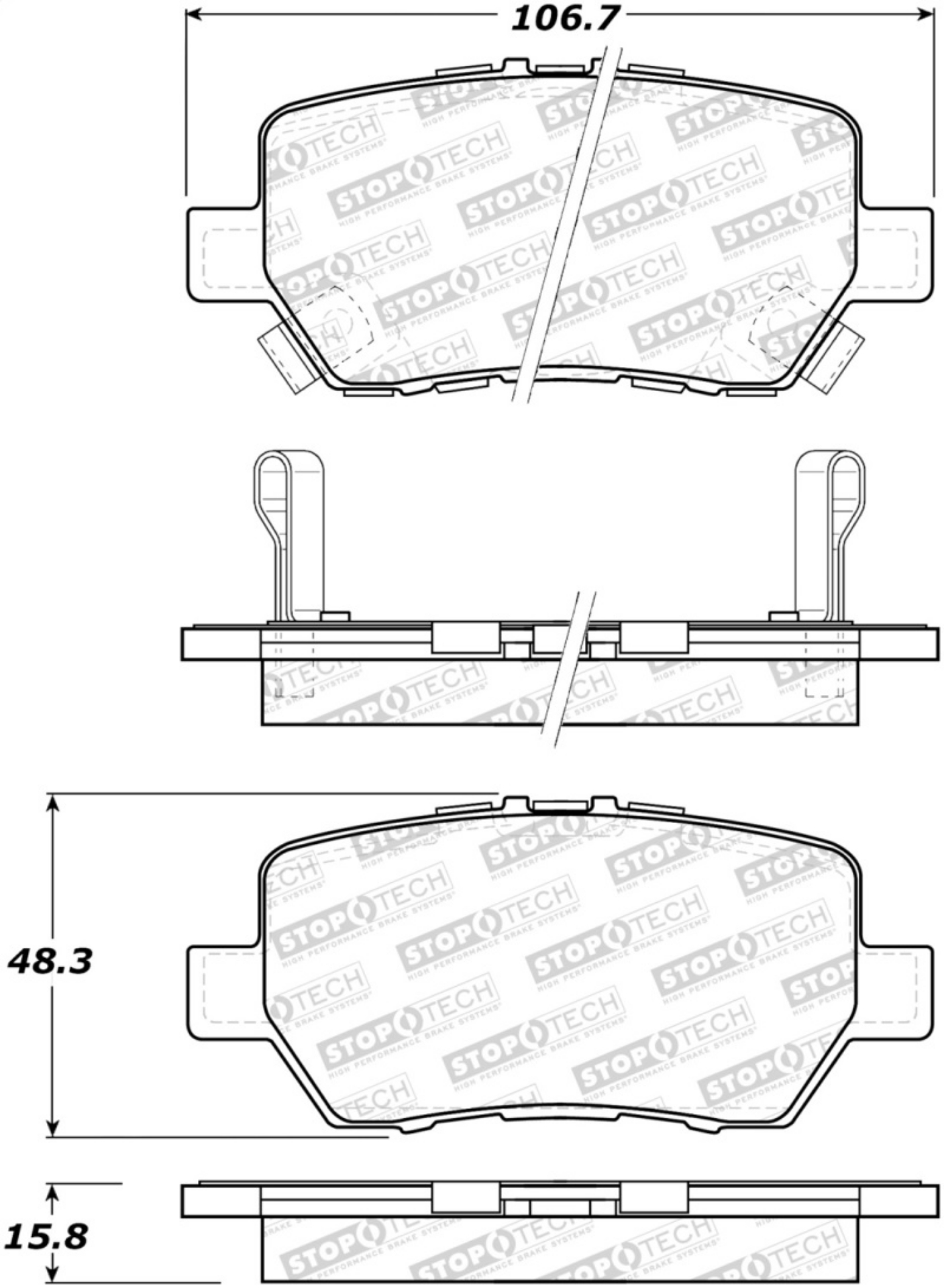 Picture of StopTech Street Brake Pads