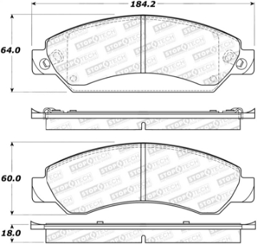 Picture of StopTech Street Brake Pads