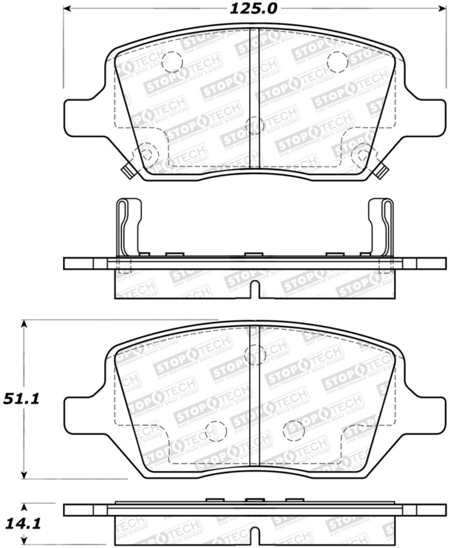 Picture of StopTech Street Brake Pads