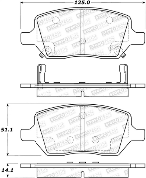 Picture of StopTech Street Brake Pads