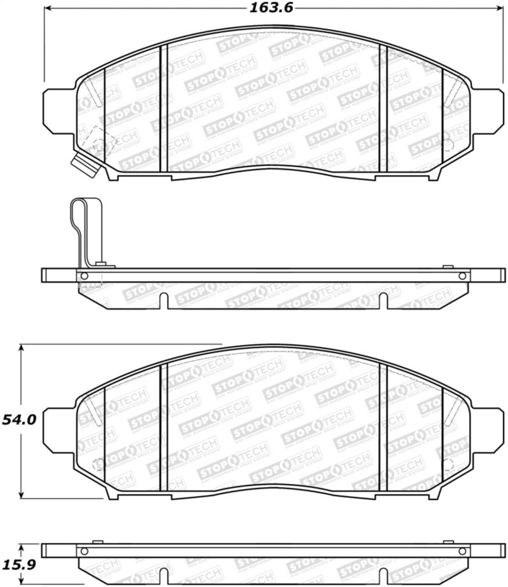 Picture of StopTech Street Brake Pads
