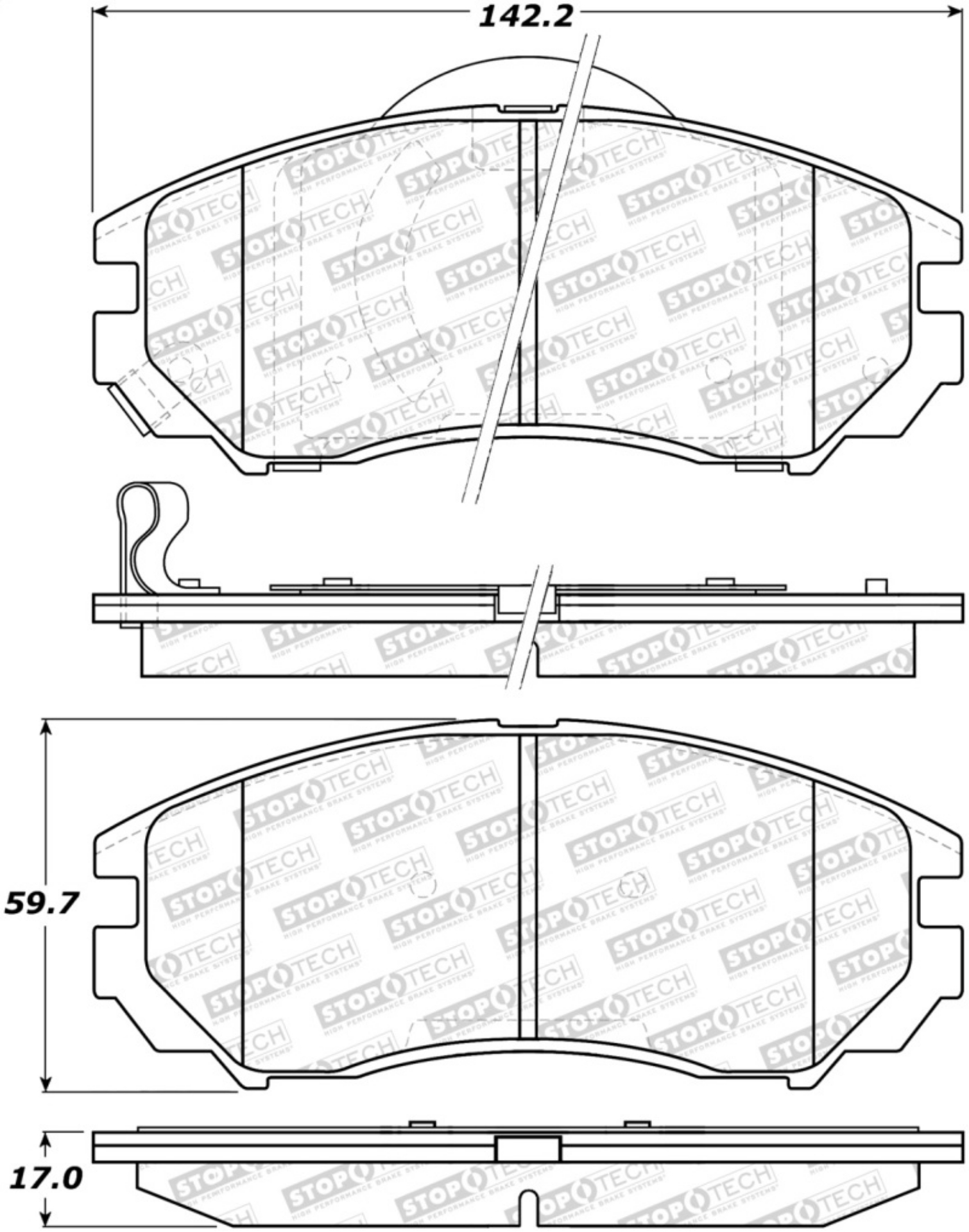 Picture of StopTech Street Brake Pads