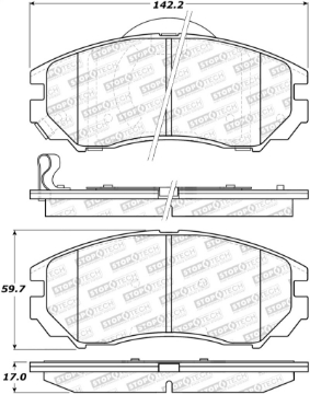 Picture of StopTech Street Brake Pads