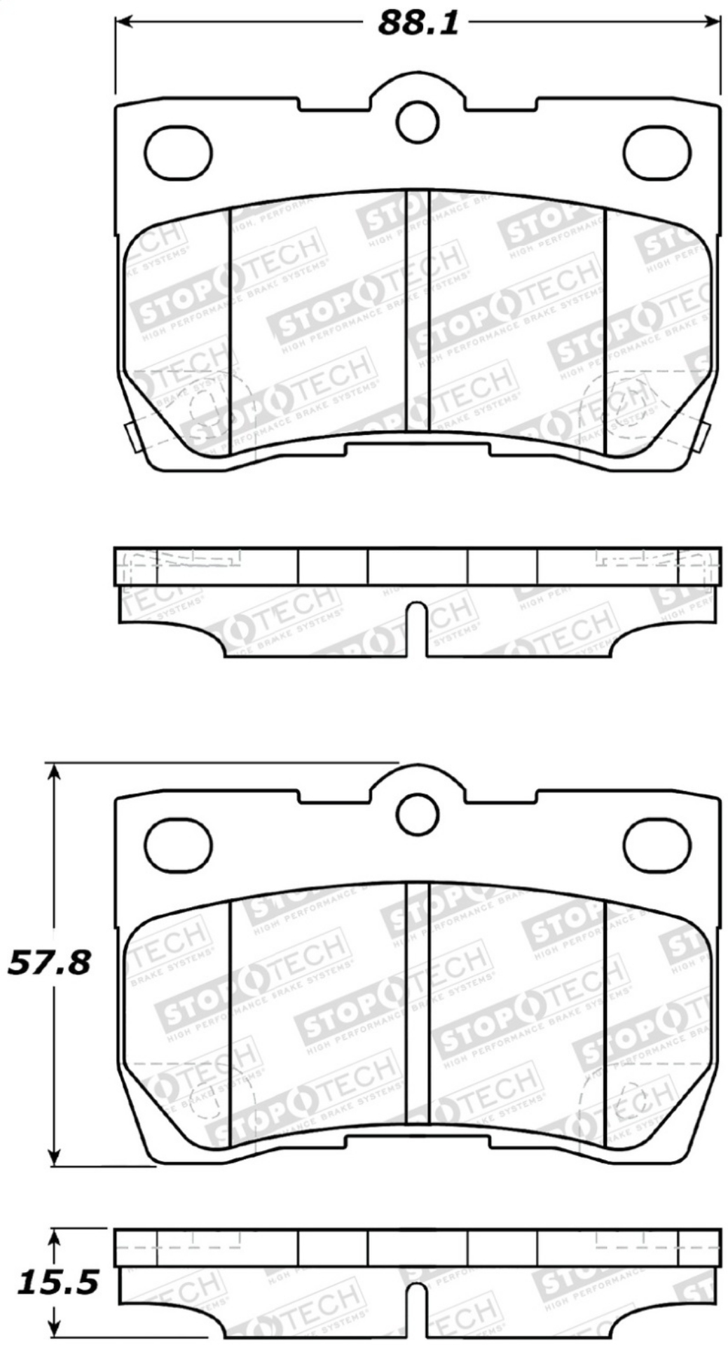 Picture of StopTech Street Brake Pads