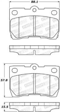 Picture of StopTech Street Brake Pads