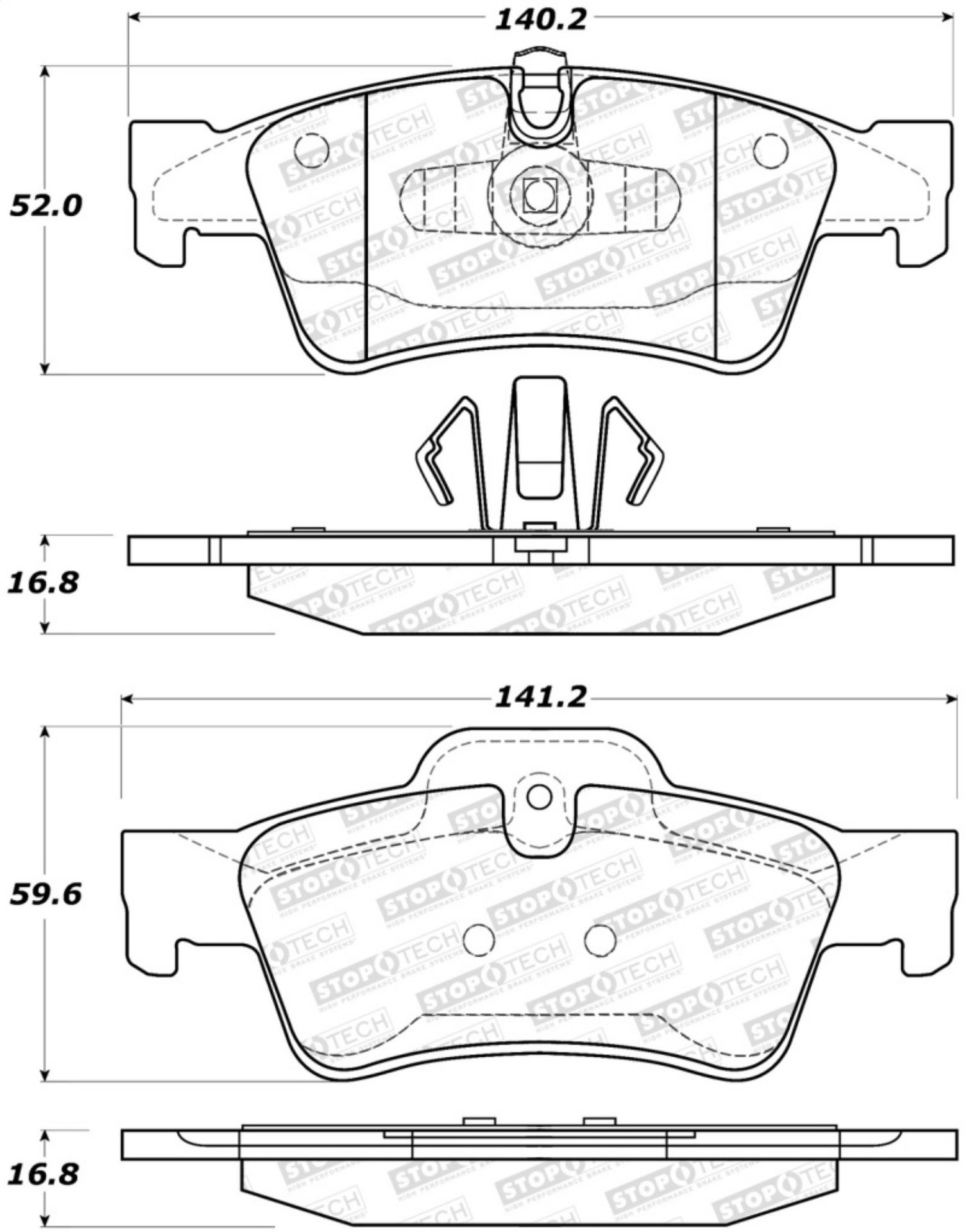 Picture of StopTech Street Brake Pads