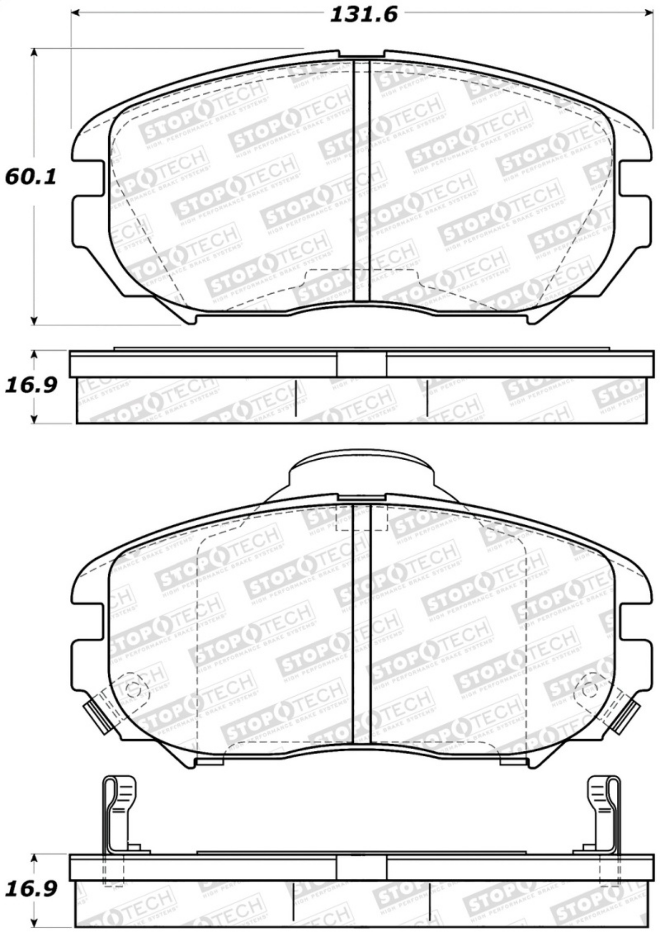 Picture of StopTech Street Brake Pads