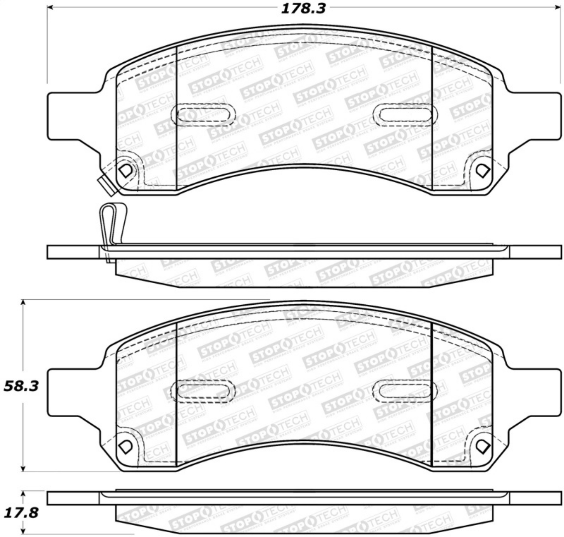 Picture of StopTech Street Brake Pads