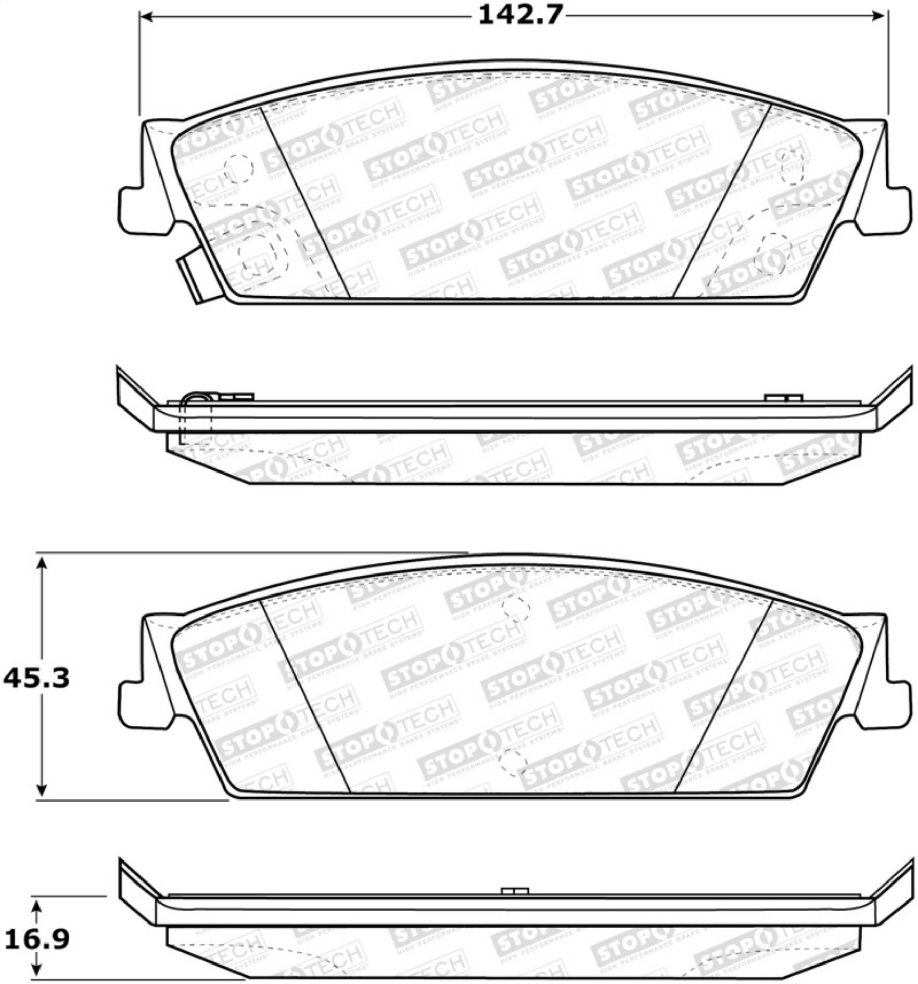 Picture of StopTech Street Brake Pads
