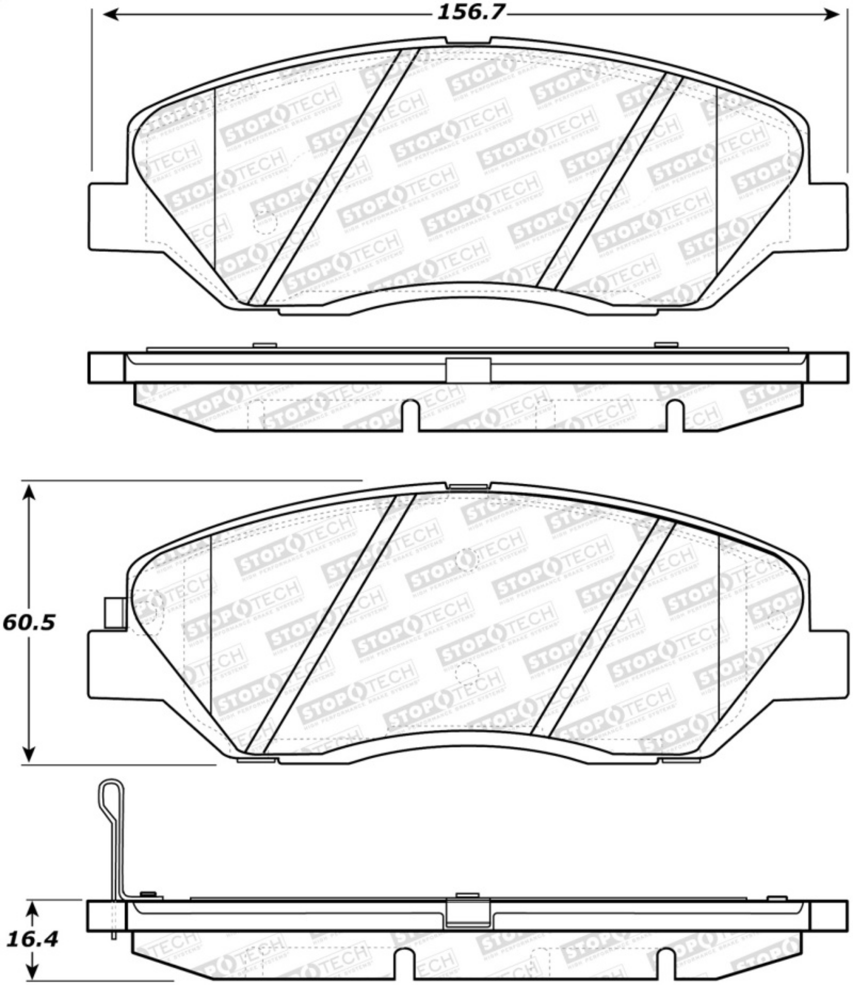 Picture of StopTech Street Brake Pads