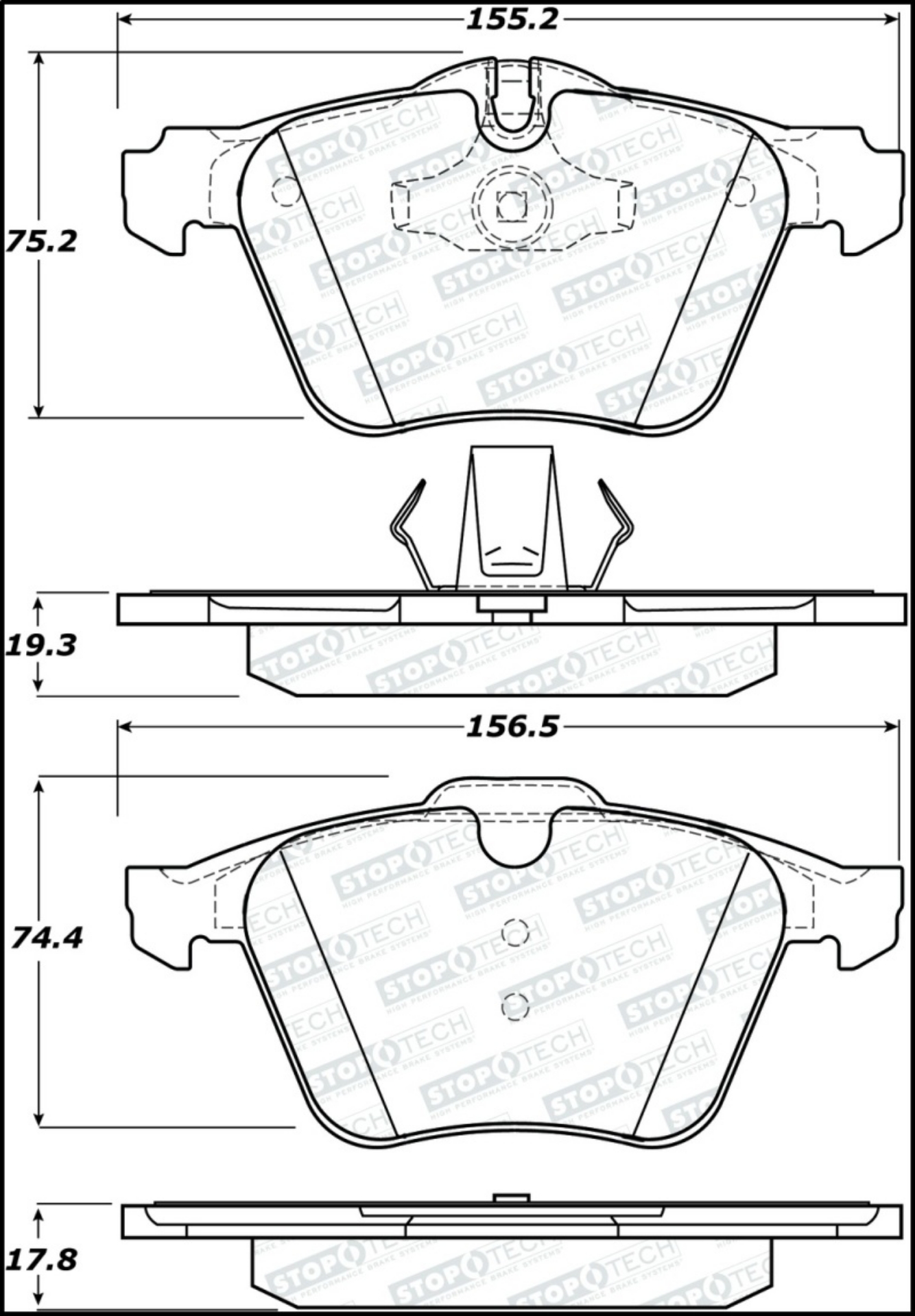 Picture of StopTech Street Brake Pads