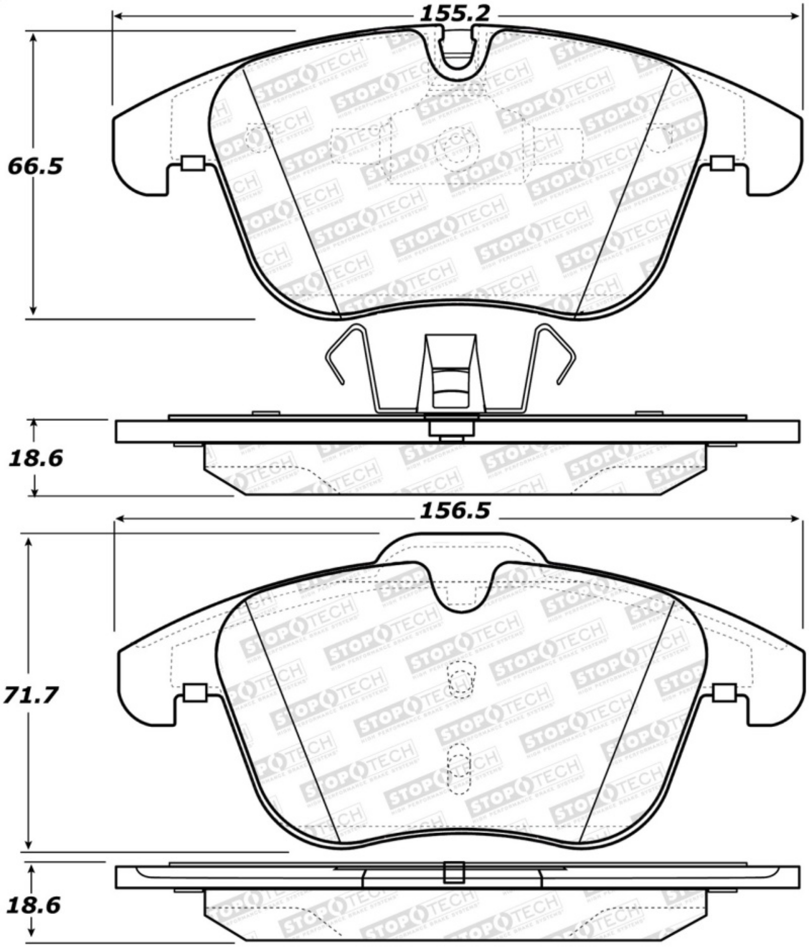 Picture of StopTech Street Brake Pads