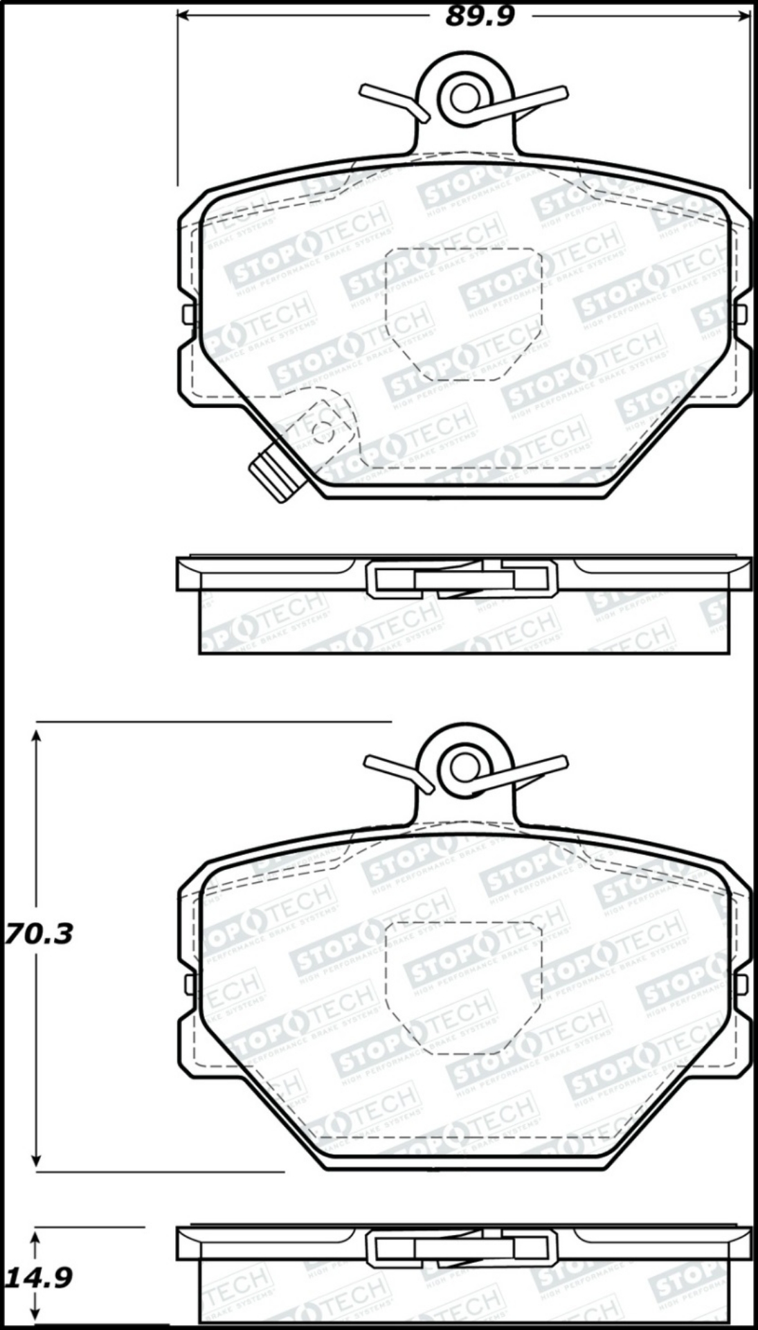 Picture of StopTech Street Brake Pads