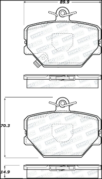 Picture of StopTech Street Brake Pads