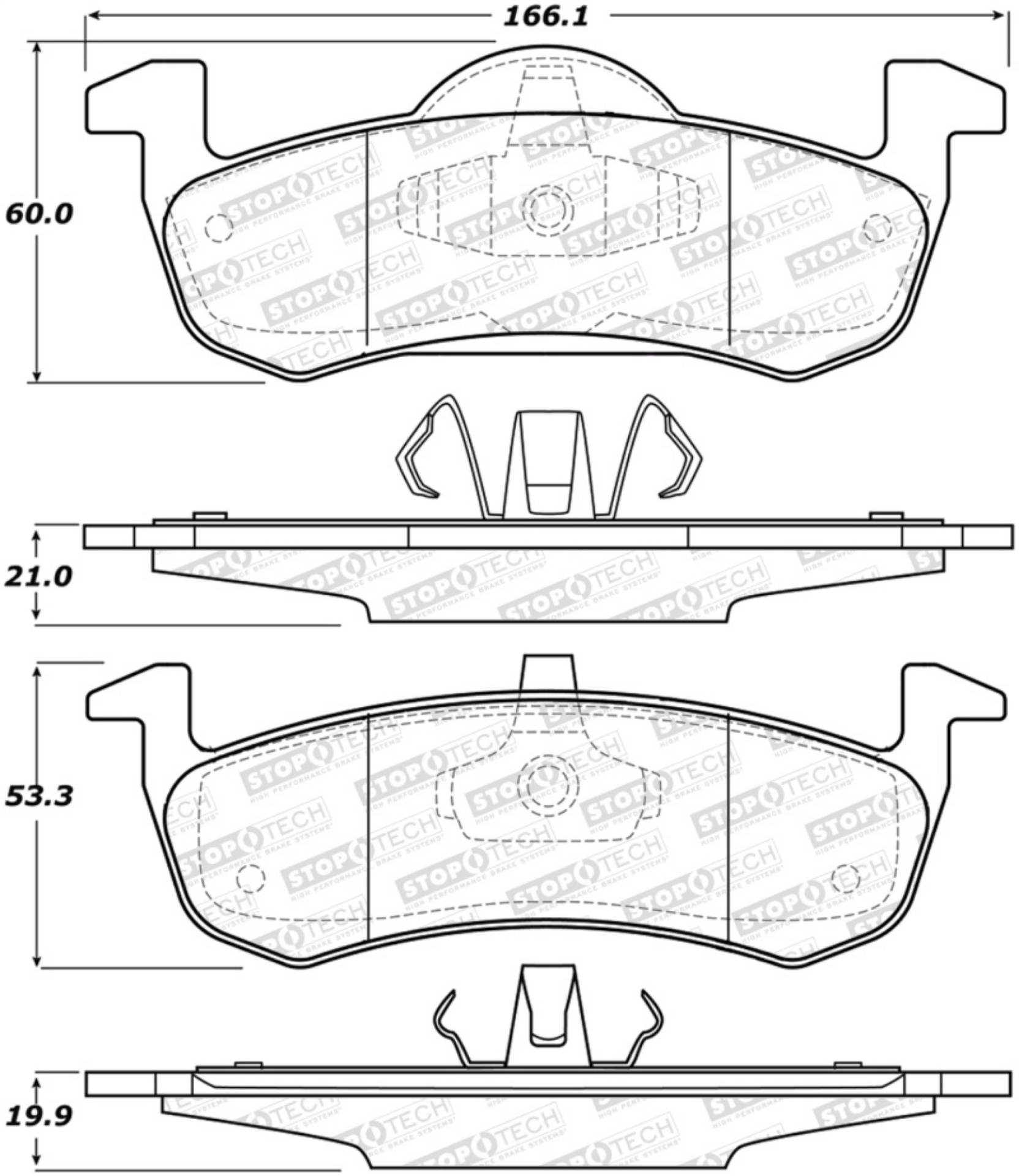 Picture of StopTech Street Brake Pads