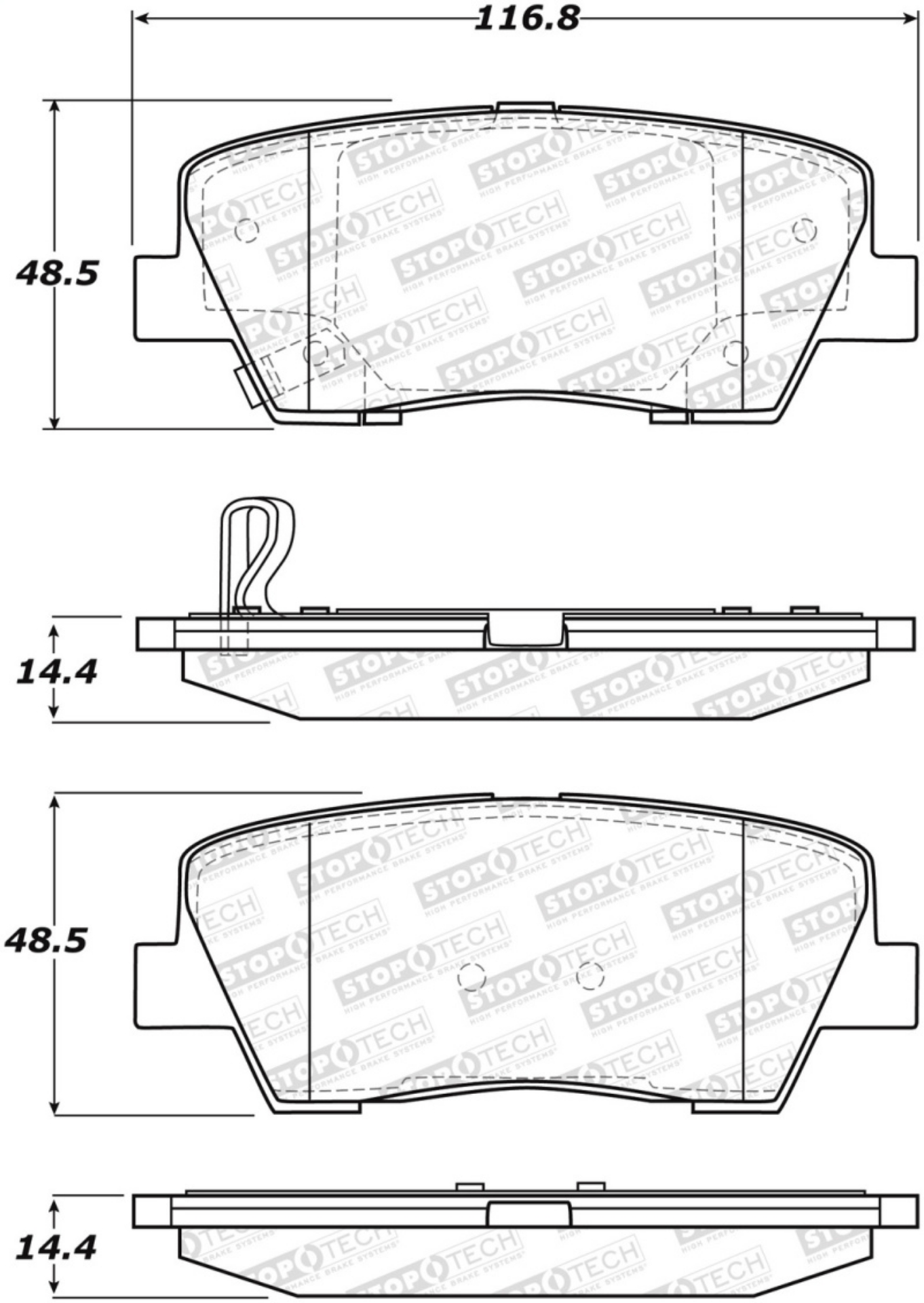 Picture of StopTech Street Brake Pads