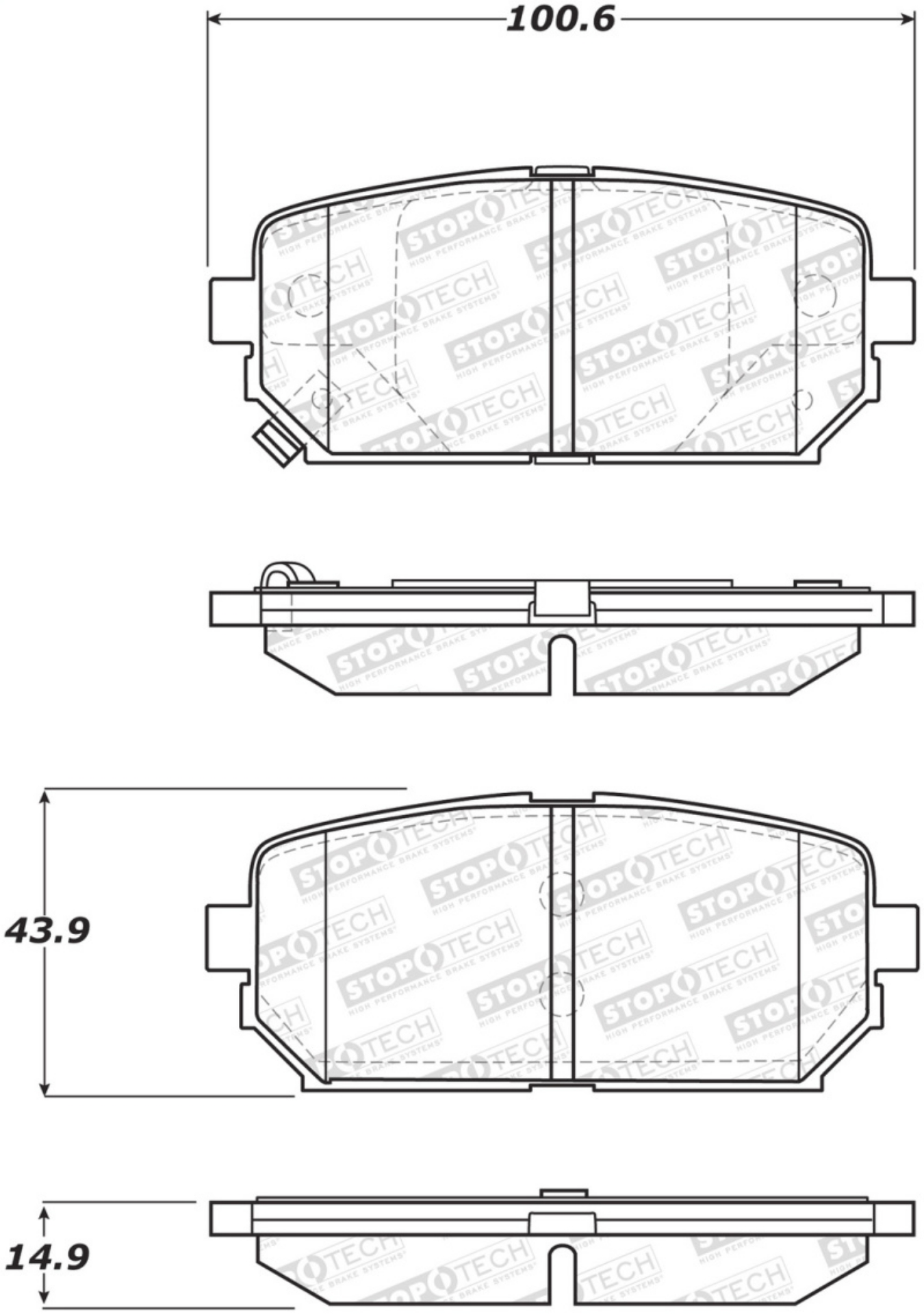 Picture of StopTech Street Brake Pads