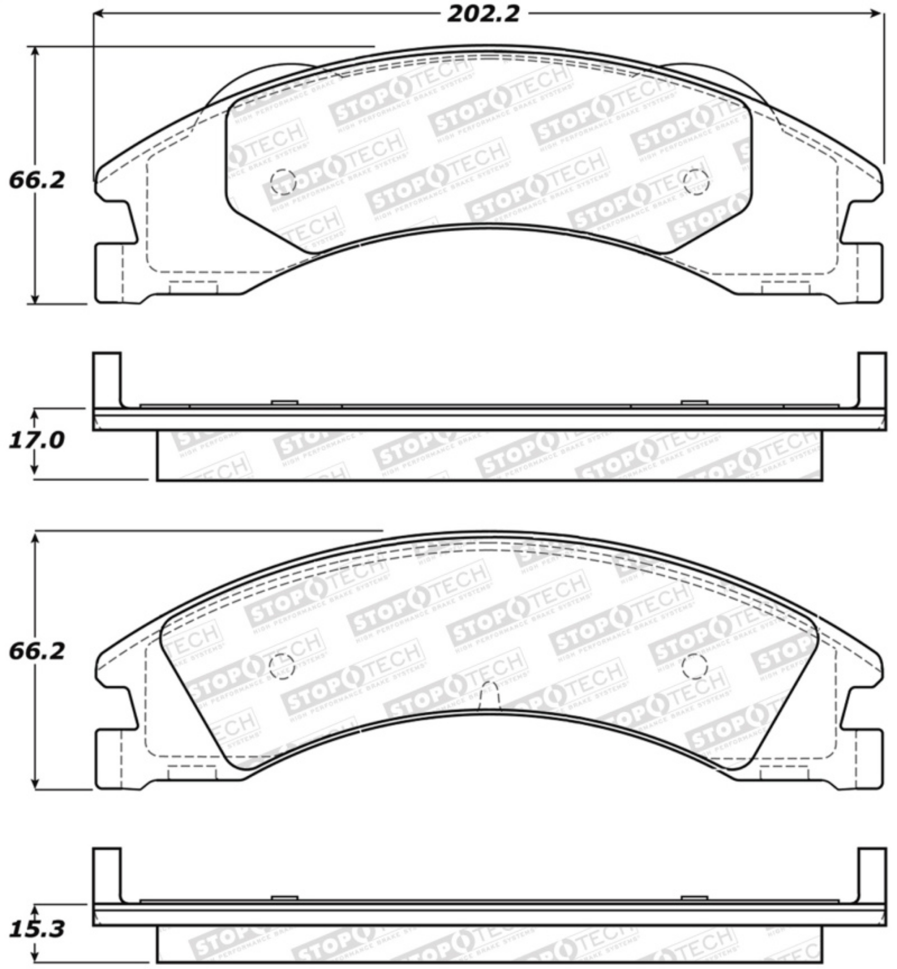 Picture of StopTech Street Brake Pads