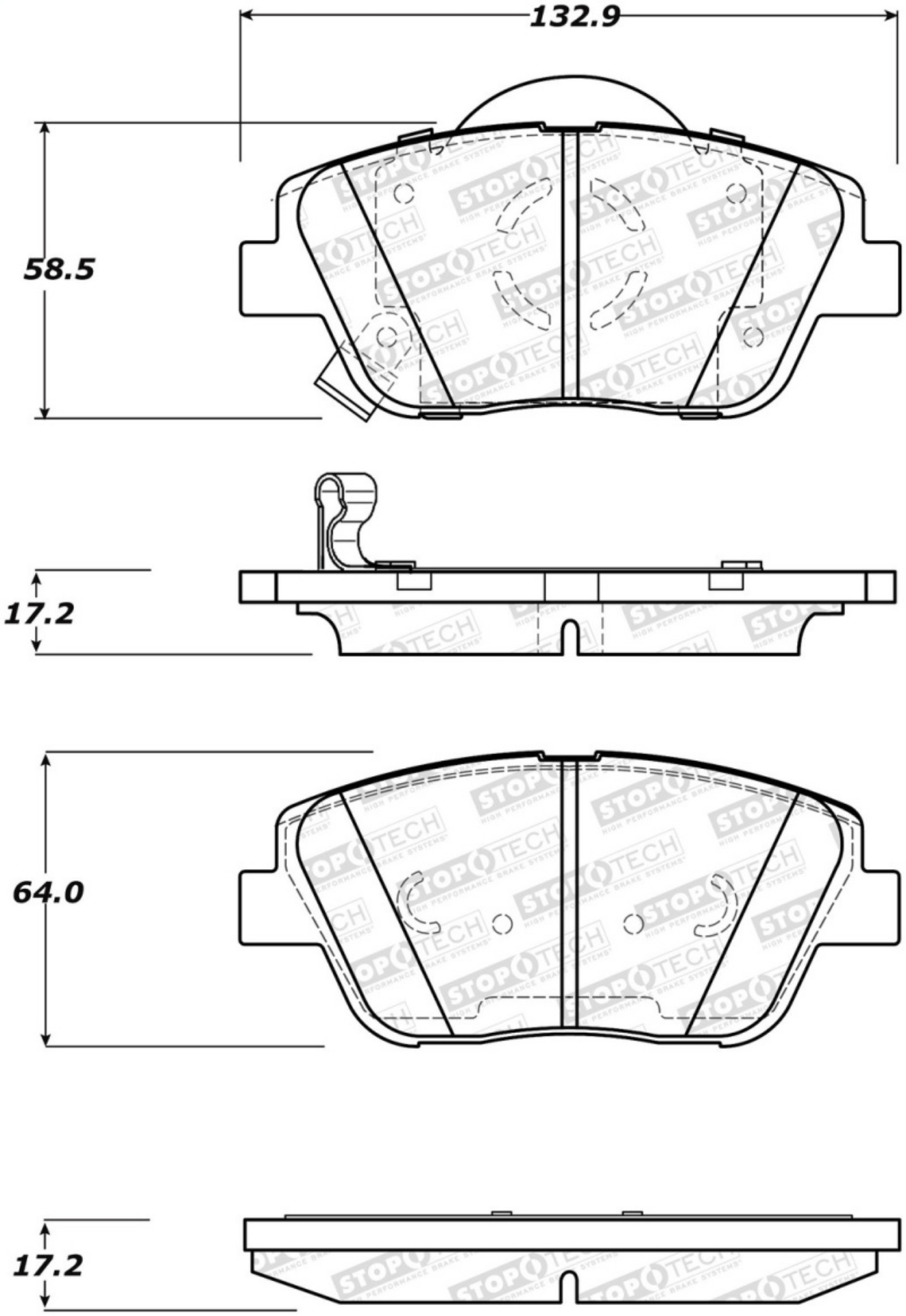 Picture of StopTech Street Brake Pads - Front