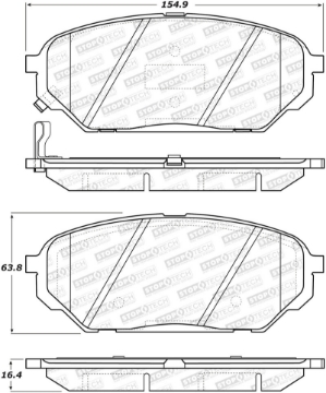 Picture of StopTech Street Brake Pads - Front