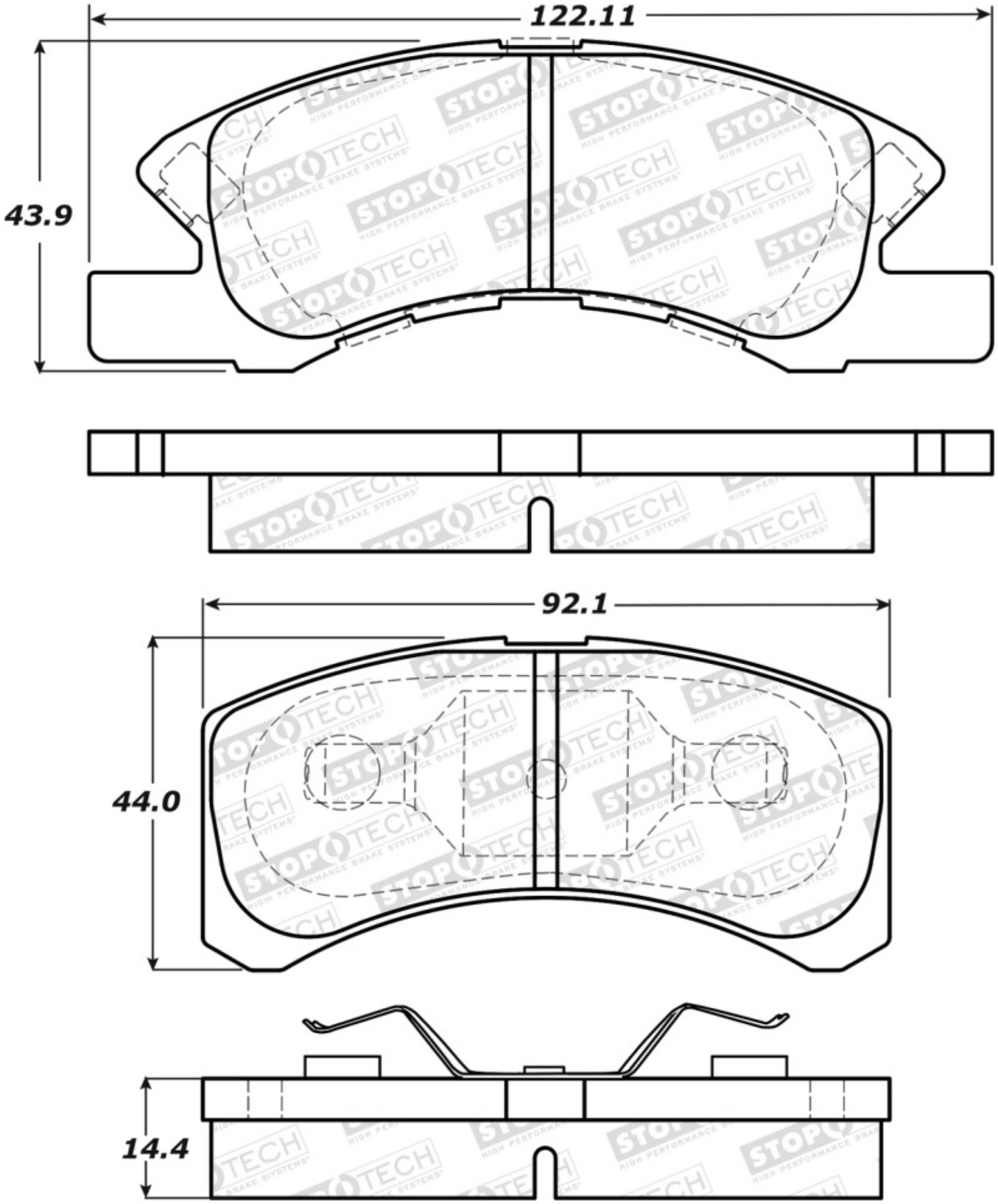 Picture of StopTech Street Brake Pads - Front