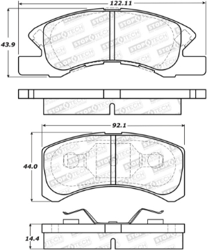 Picture of StopTech Street Brake Pads - Front