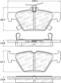 Picture of StopTech 16-21 WRX Street Brake Pads - Rear