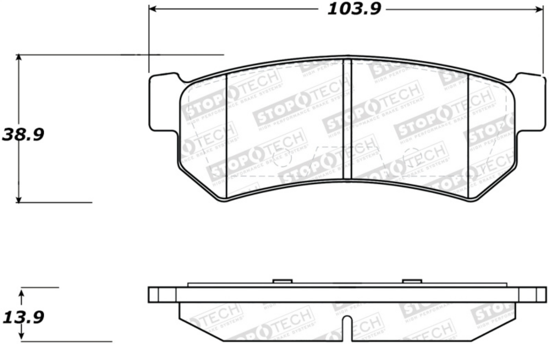 Picture of StopTech Street Brake Pads - Front