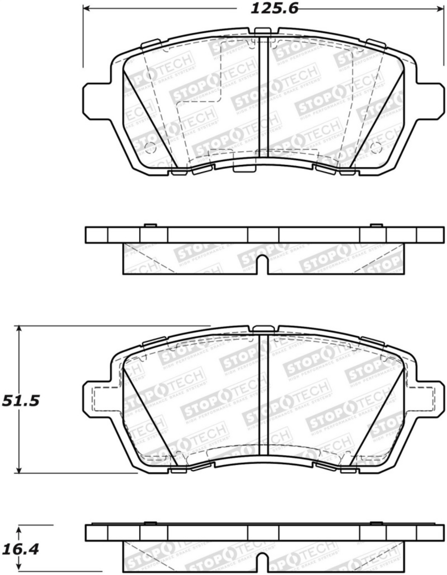 Picture of StopTech Street Brake Pads - Front