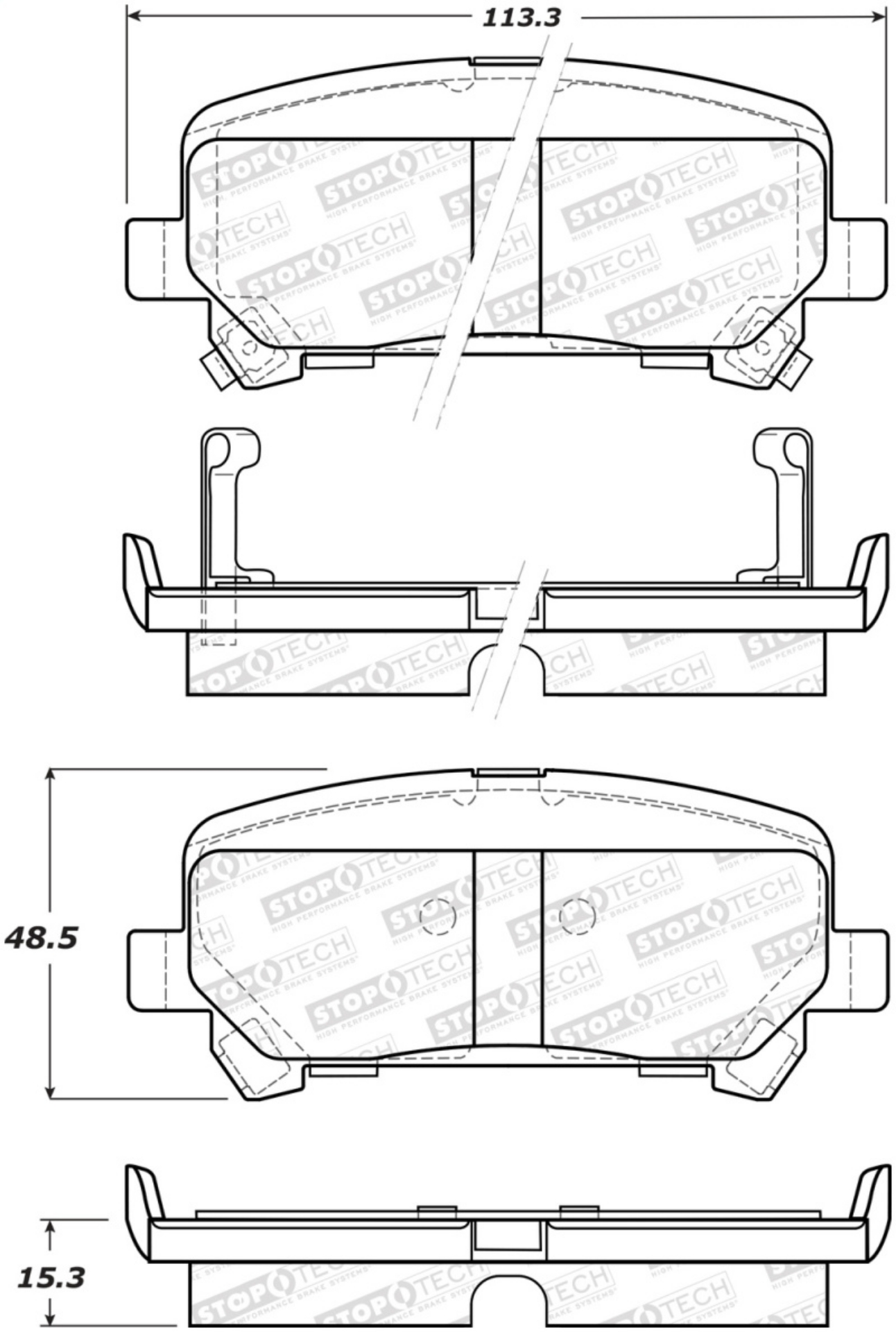 Picture of StopTech Street Brake Pads - Front