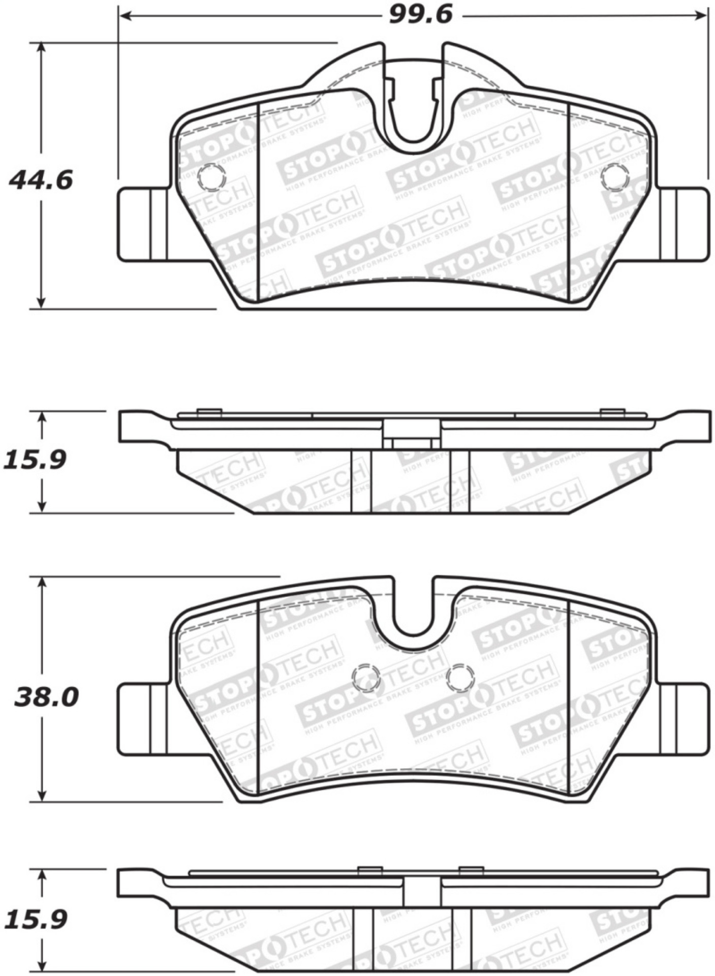 Picture of StopTech Street Brake Pads - Front