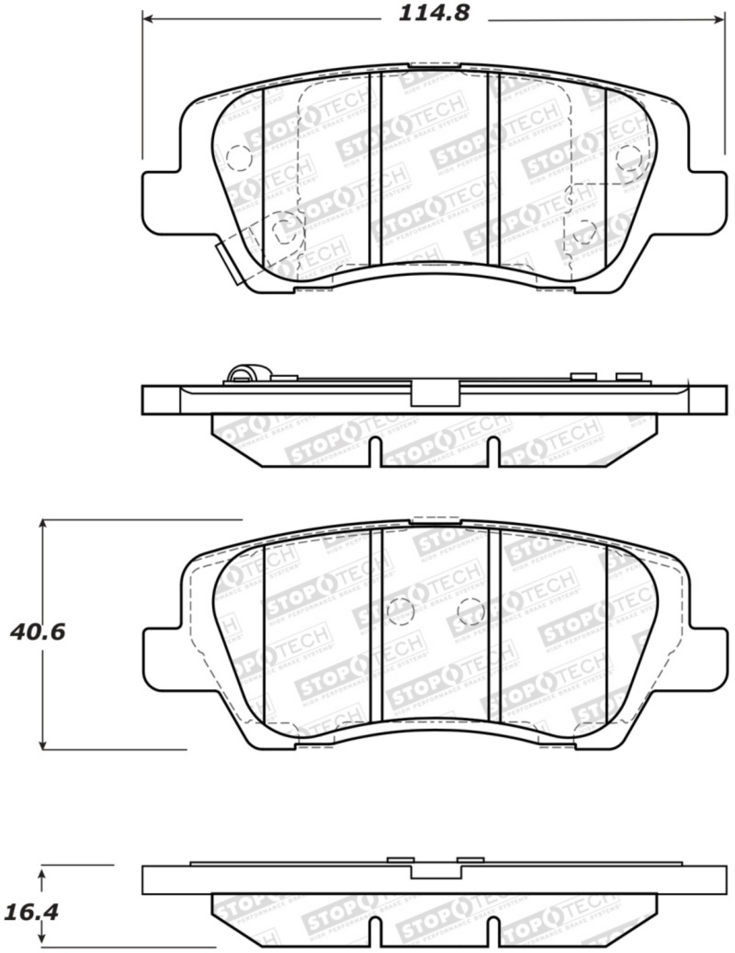 Picture of StopTech Street Brake Pads - Front