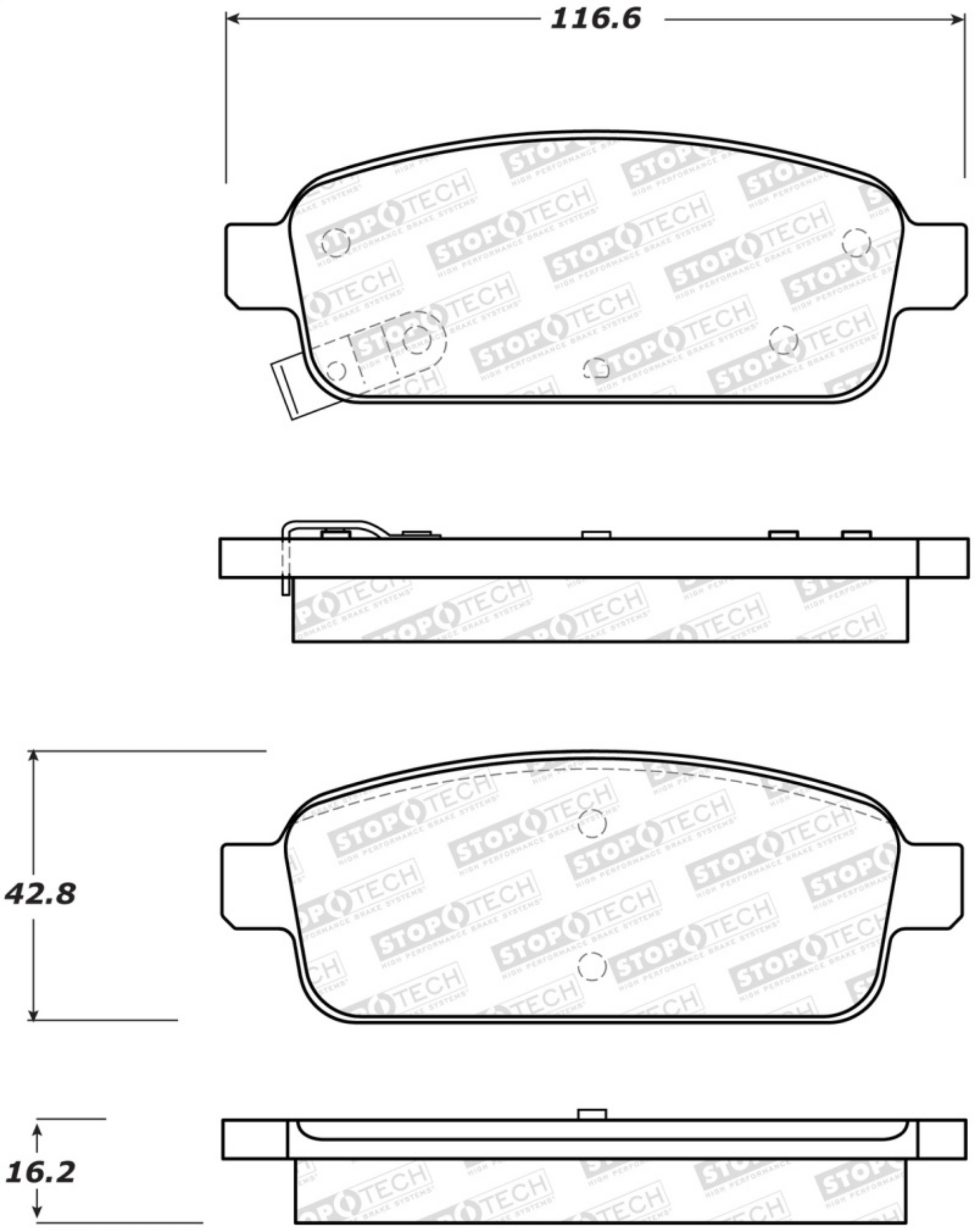 Picture of StopTech Street Brake Pads - Front
