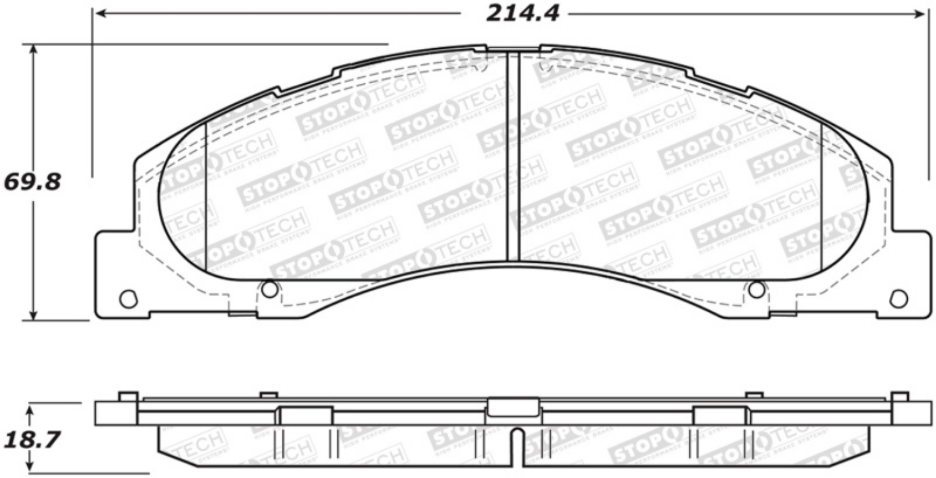 Picture of StopTech Street Brake Pads - Front