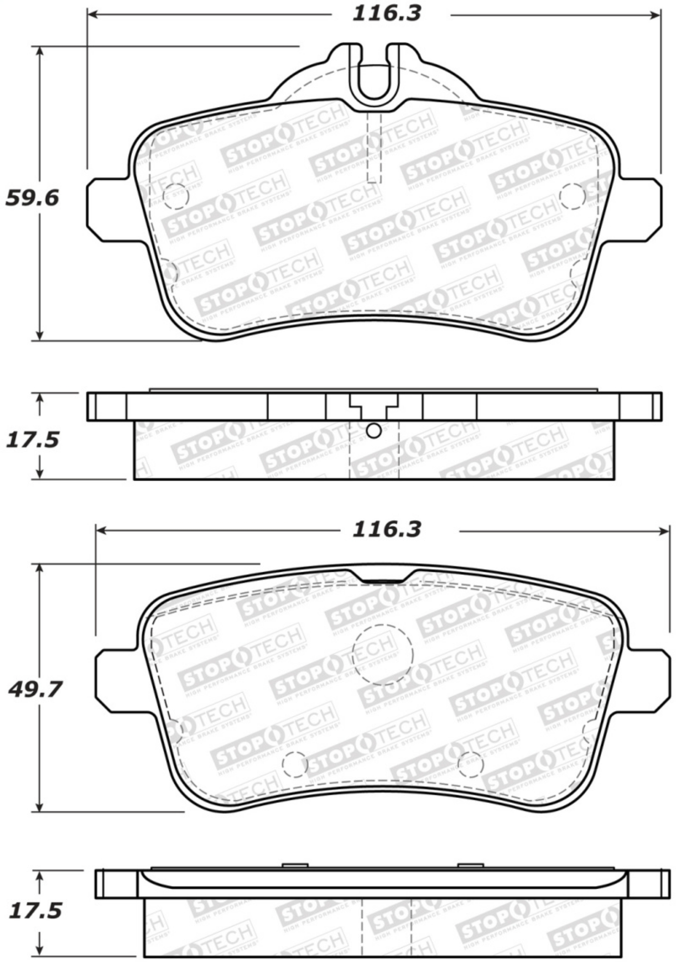 Picture of StopTech Street Brake Pads - Front