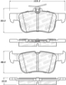 Picture of StopTech Street Brake Pads w-Shims & Hardware - Rear