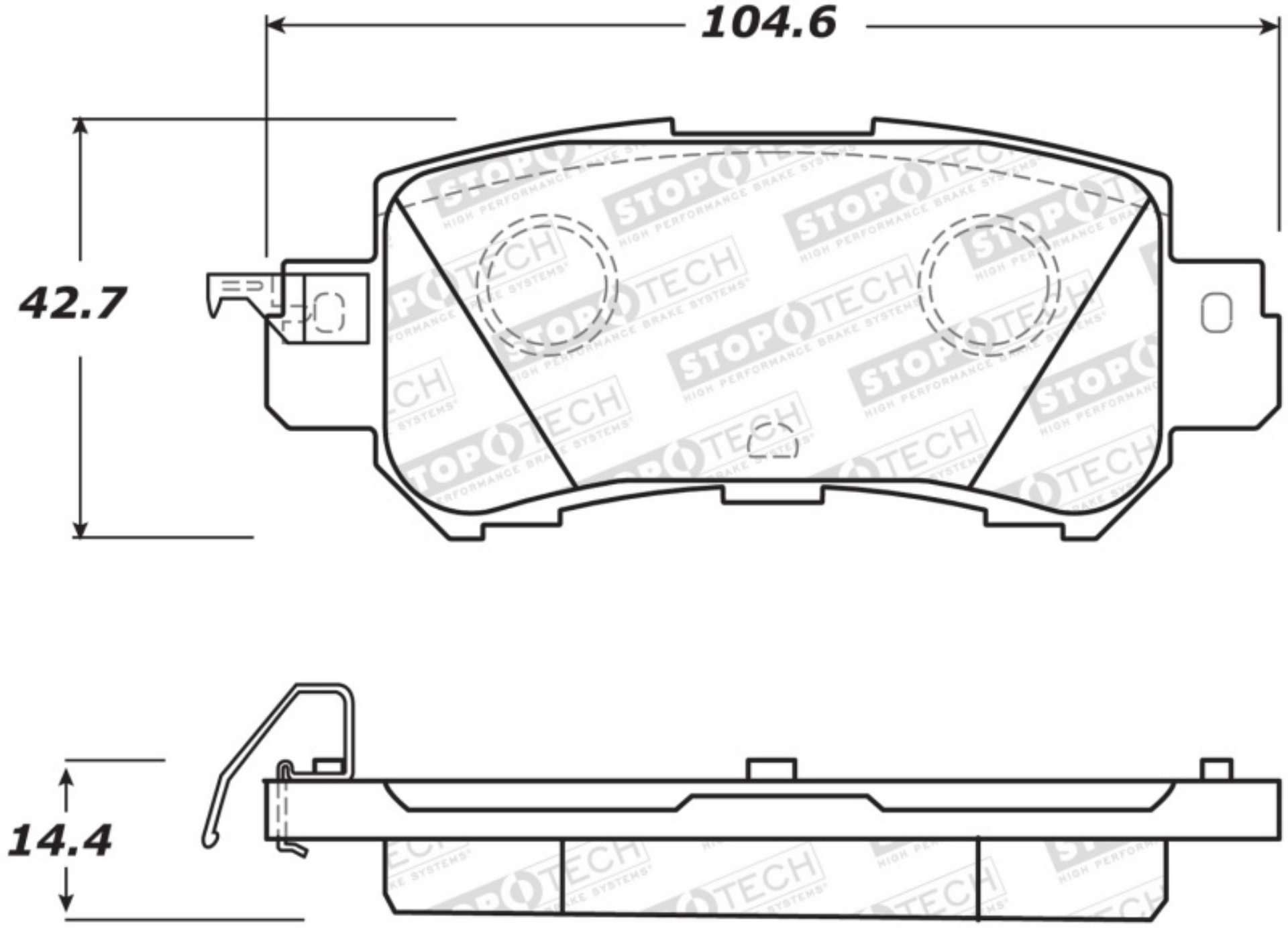 Picture of StopTech Street Brake Pads - Front