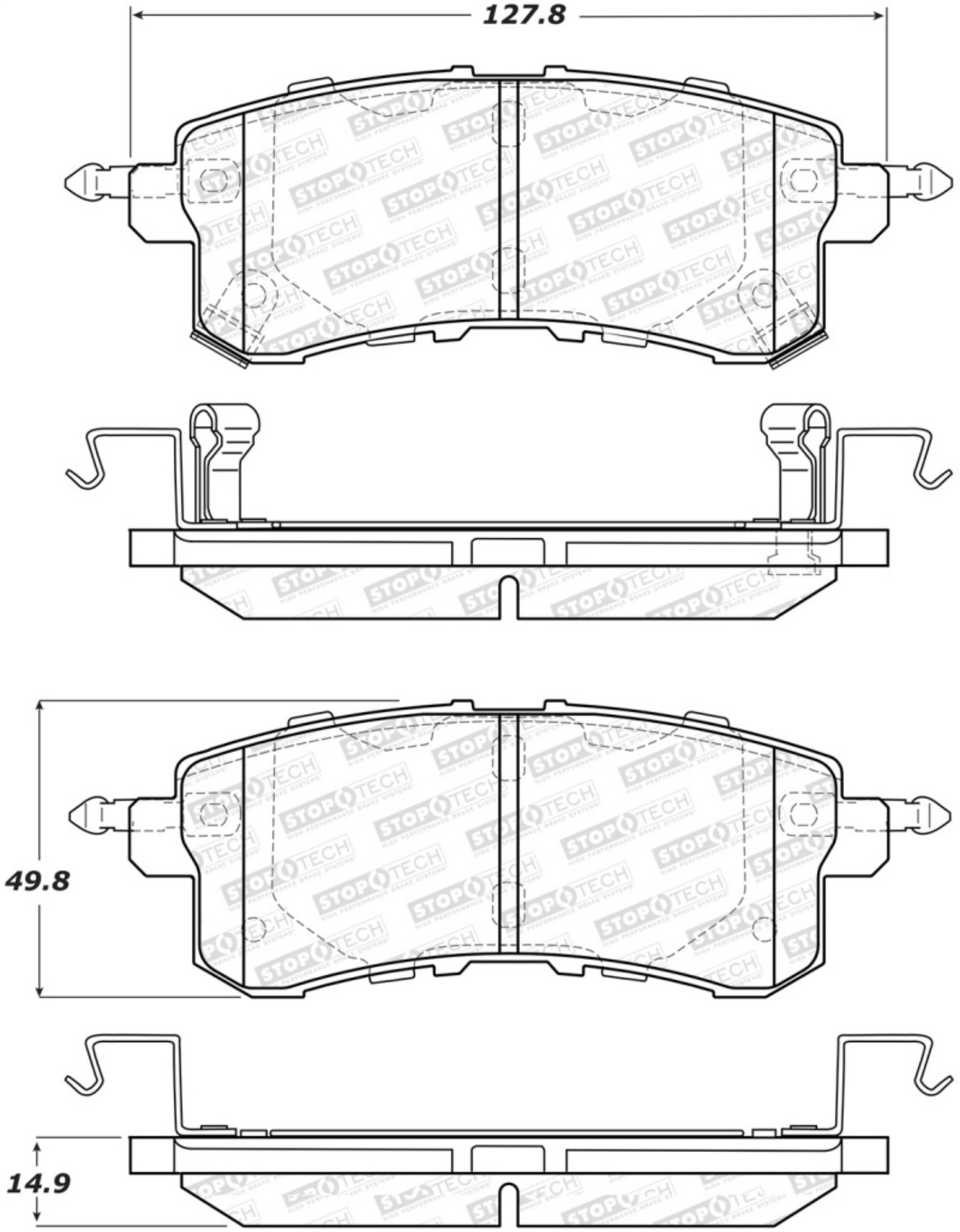 Picture of StopTech Street Brake Pads - Front