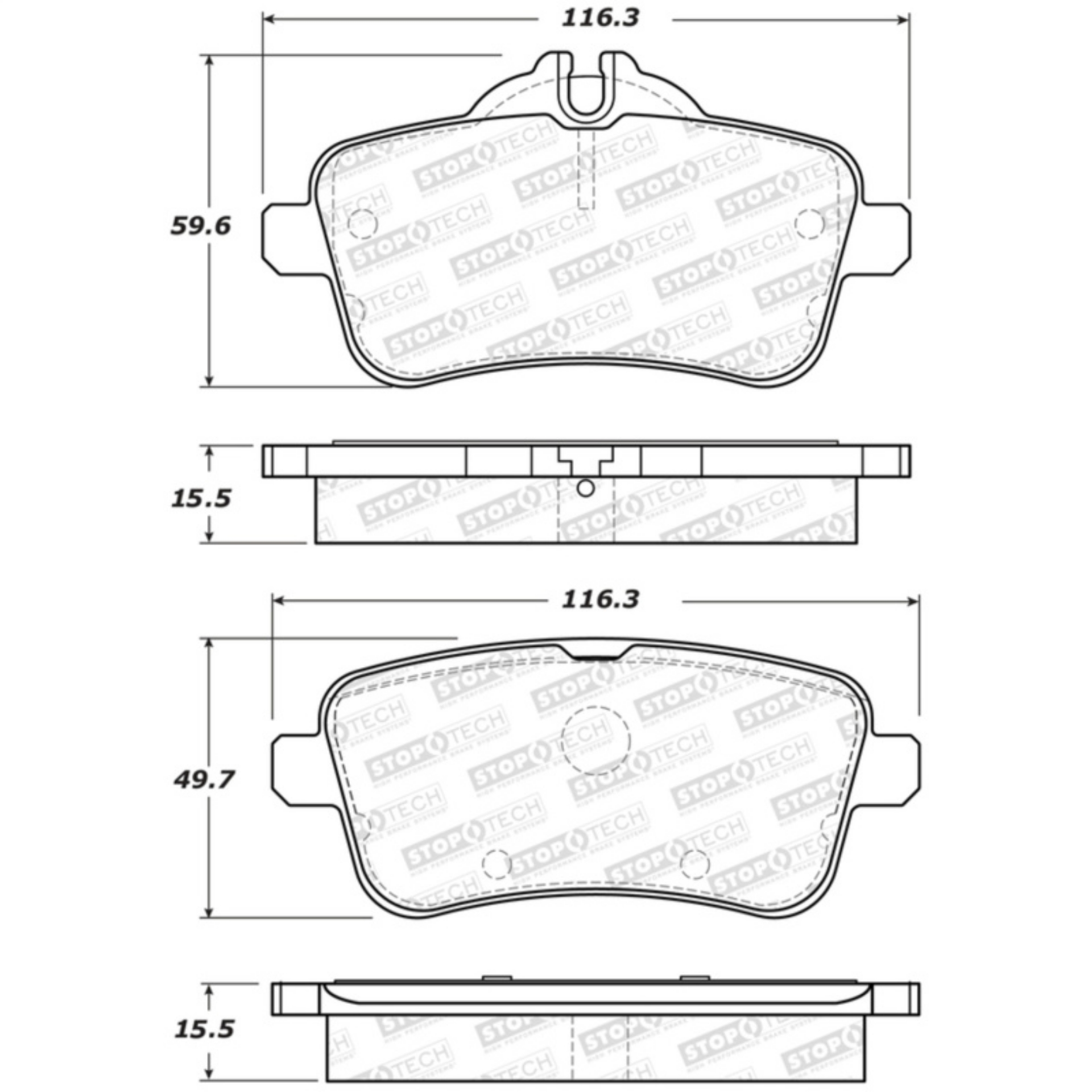 Picture of StopTech Street Brake Pads - Front