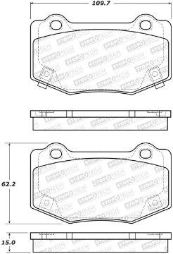 Picture of StopTech Street Brake Pads - Front