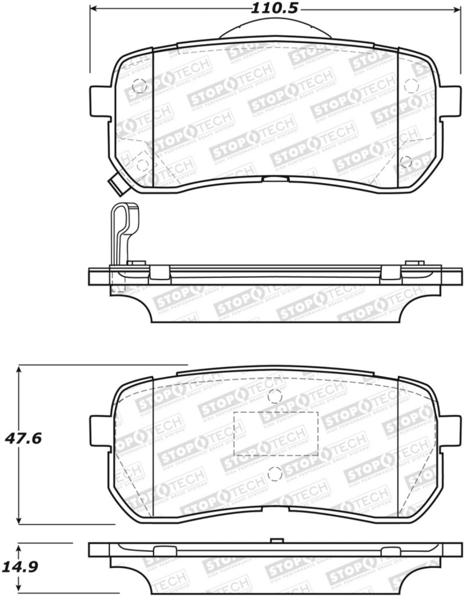 Picture of StopTech Street Brake Pads - Front