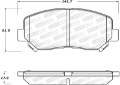 Picture of StopTech Street Brake Pads - Front