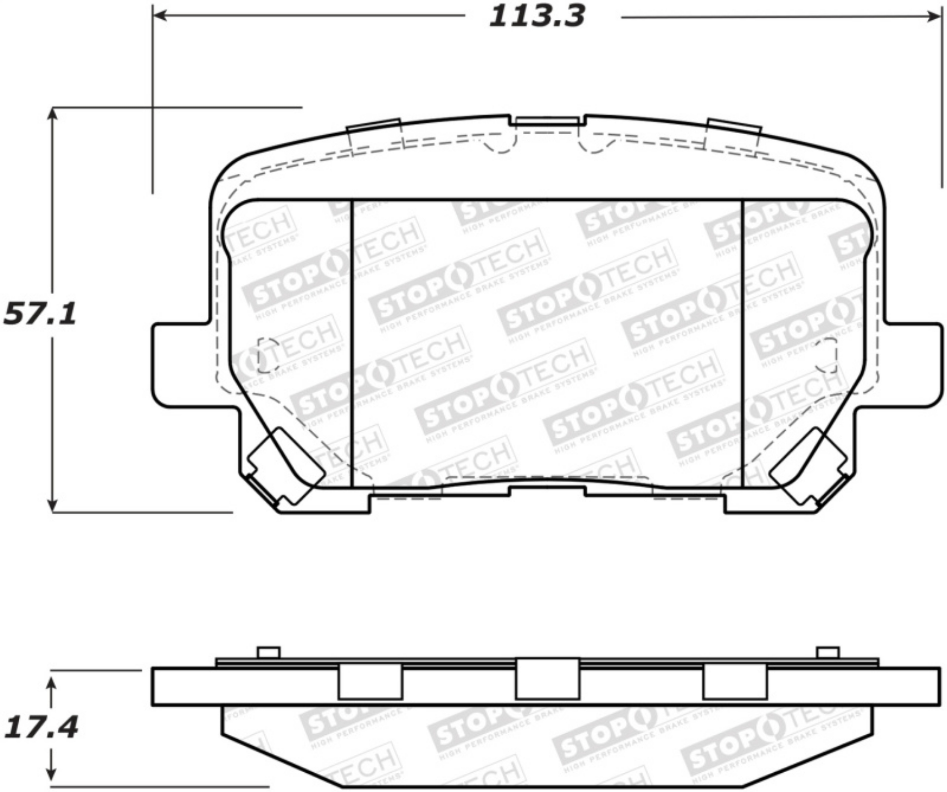 Picture of StopTech Street Brake Pads - Front