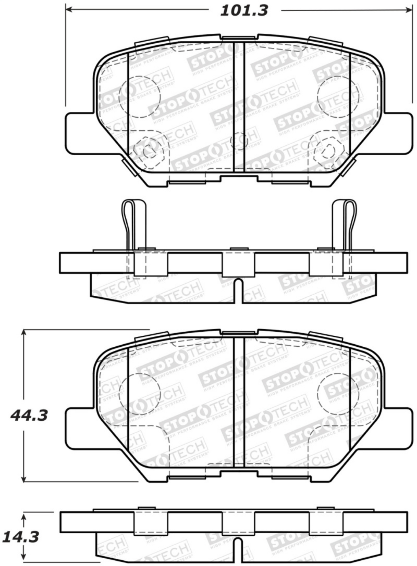 Picture of StopTech Street Brake Pads - Front