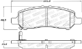 Picture of StopTech Street Brake Pads - Front