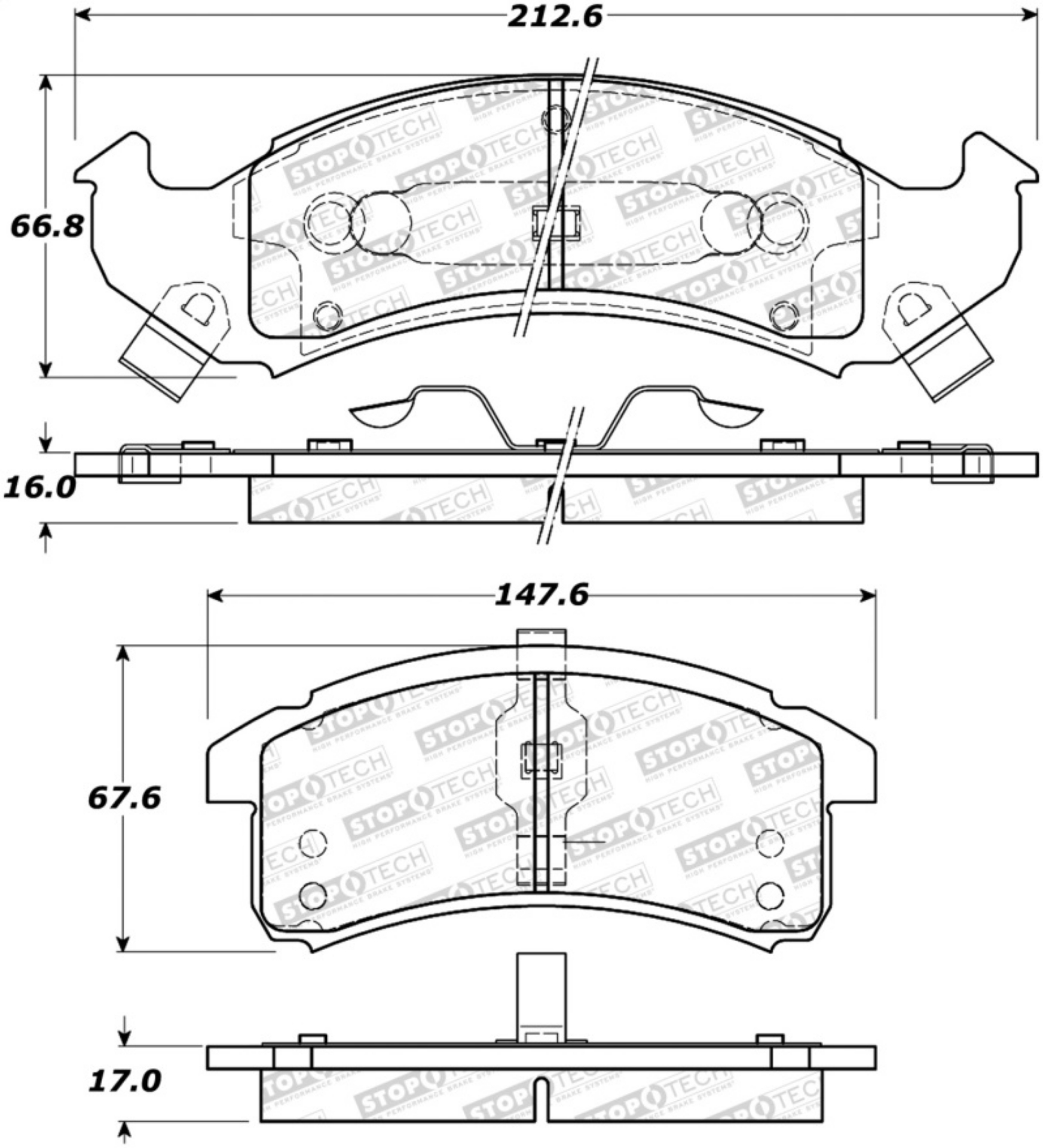 Picture of StopTech Street Brake Pads - Front