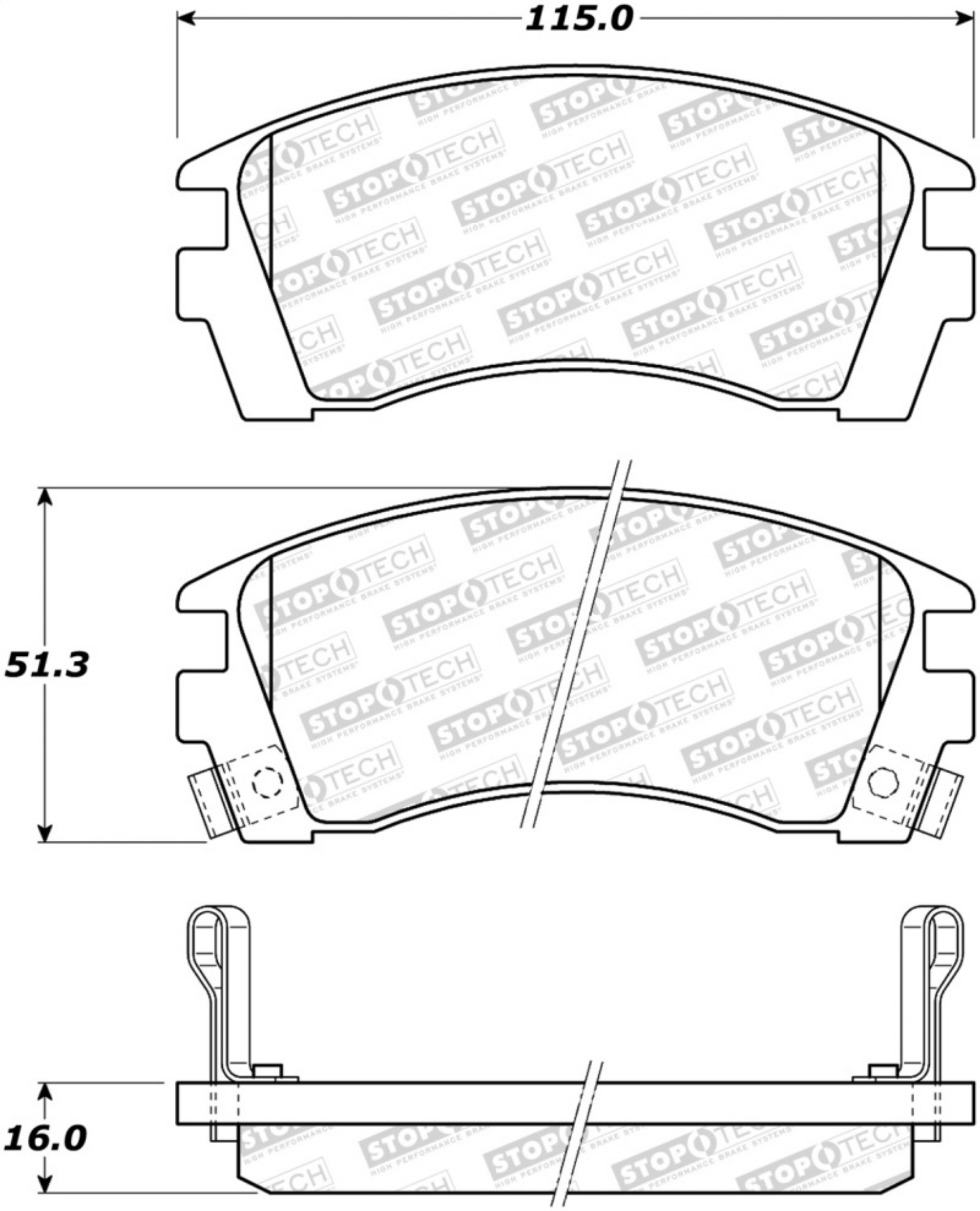 Picture of StopTech Street Brake Pads - Front