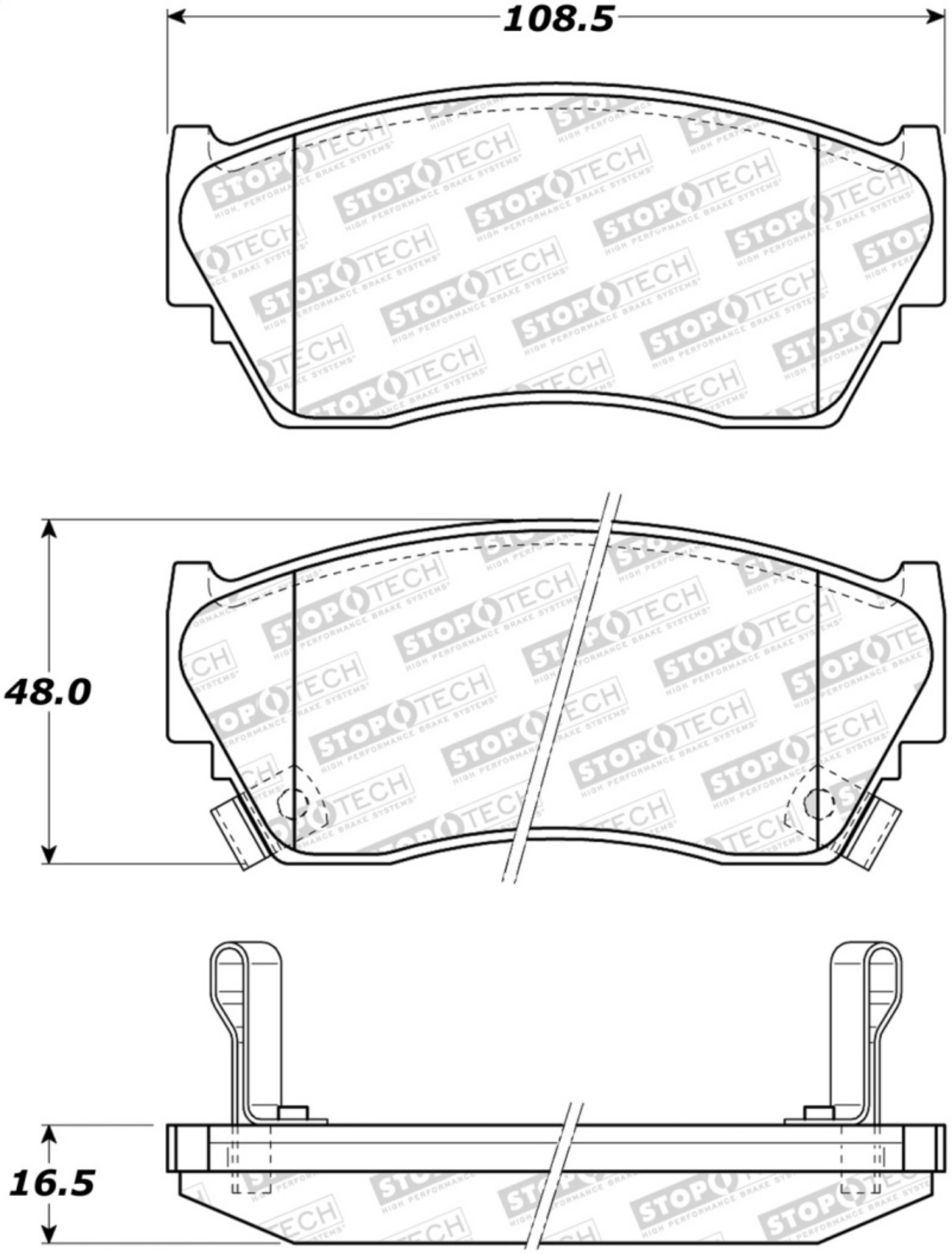 Picture of StopTech Street Brake Pads - Front