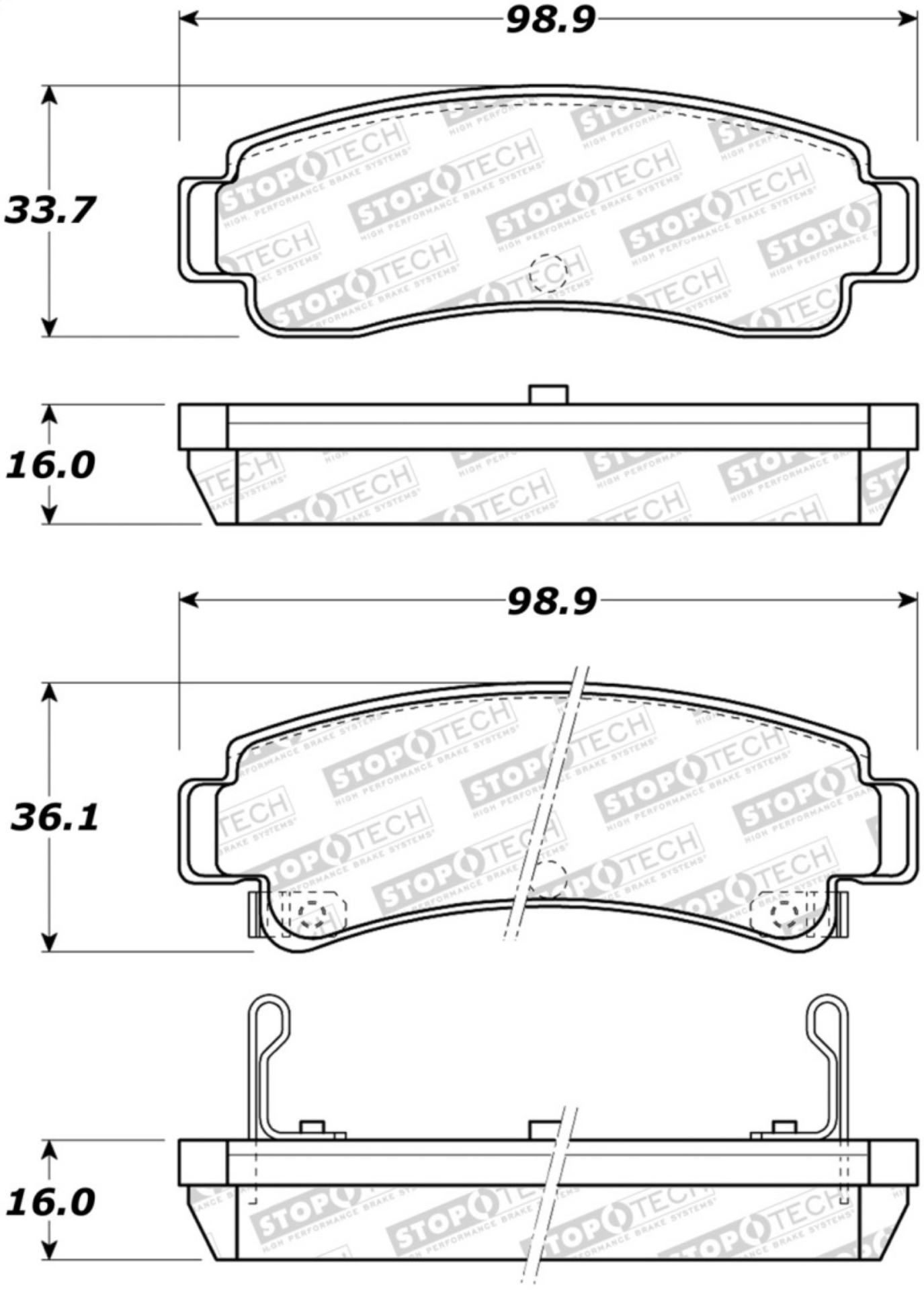 Picture of StopTech Street Brake Pads - Front