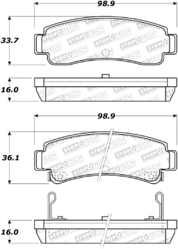 Picture of StopTech Street Brake Pads - Front